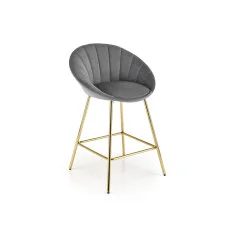 CHAIR H 112, GREY / GOLD